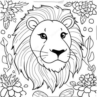 Page De Coloriage Dun Lion Feroce 120120-54929