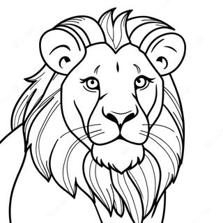 Page De Coloriage Dun Lion Feroce 120120-54930