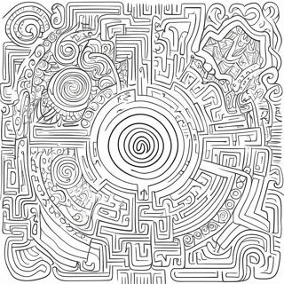 Page De Coloriage De Labyrinthe Complexe 120248-55029