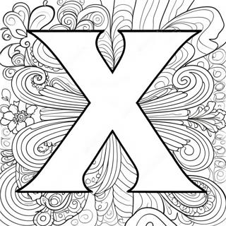 Page De Coloriage De La Lettre X 120399-55146