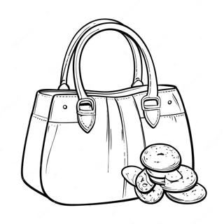 Page De Coloriage De Sac Fourre Tout Colore 120453-55197
