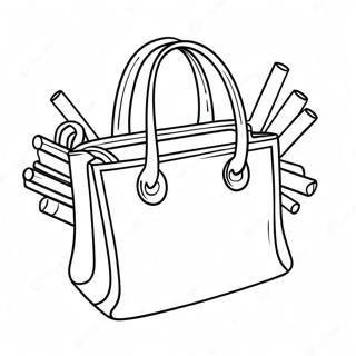 Page De Coloriage De Sac Fourre Tout Colore 120453-55199