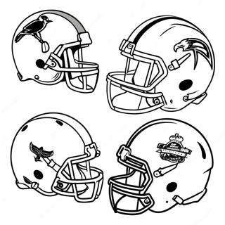 Casques De La Nfl Page De Coloriage 120527-55247