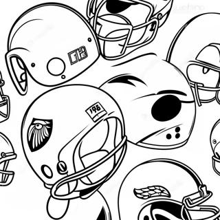 Casques De La Nfl Colores Page De Coloriage 120528-55251