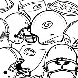 Casques De La Nfl Colores Page De Coloriage 120528-55252