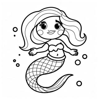 Page A Colorier De Sirene Noire 120603-55306