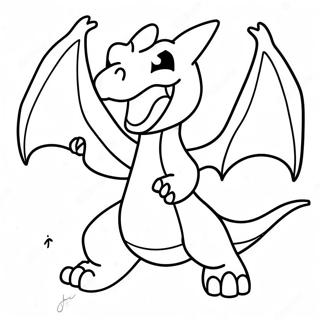 Page A Colorier De Charizard Volant 12082-542