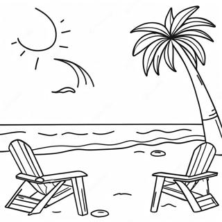 Page De Coloriage Dete A La Plage 120833-55487