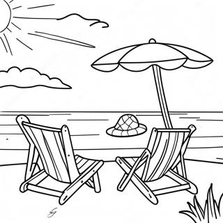 Page De Coloriage Dete A La Plage 120833-55488