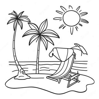 Page De Coloriage Dete A La Plage 120833-55674