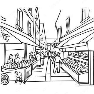 Page De Coloriage Dune Scene De Marche Francais Coloree 120966 55600