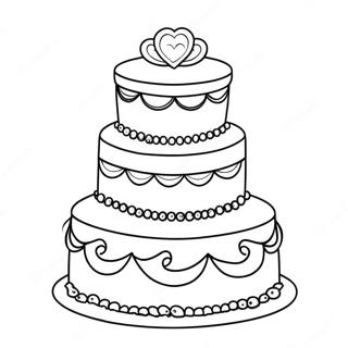 Page De Coloriage De Gateau De Mariage 121013-55627