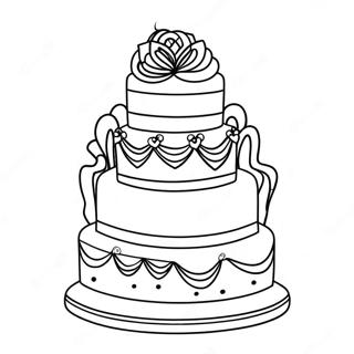 Page De Coloriage De Gateau De Mariage 121013-55628