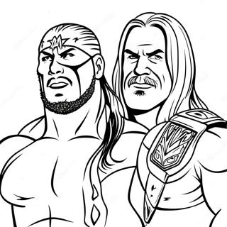 Page De Coloriage De La Wwe 121064-55854