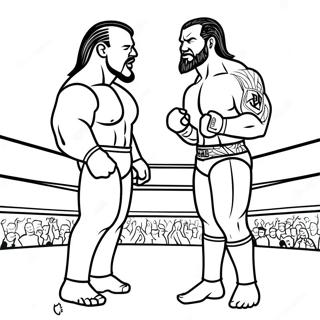 Page De Coloriage Du Match De Championnat De La Wwe 121065-55857