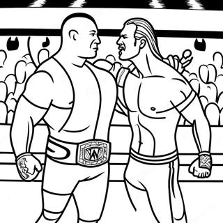 Page De Coloriage Du Match De Championnat De La Wwe 121065-55858