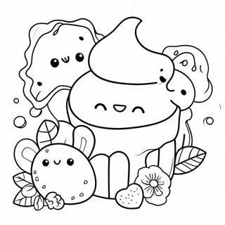 Page De Coloriage De Dessert Mignon 121140-55914