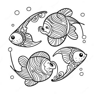 Page De Coloriage De Poisson Poissons Mignon 121218-55977