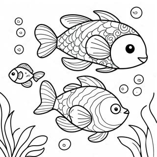 Page De Coloriage De Poisson Poissons Mignon 121218-55978