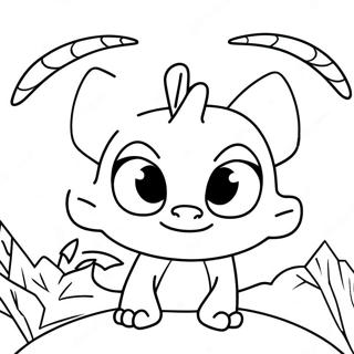 Furie Nocturne Avec Des Yeux Scintillants Page A Colorier 121323 56044