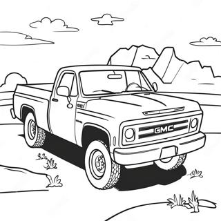 Camion Gmc Page De Coloriage 121399-56095