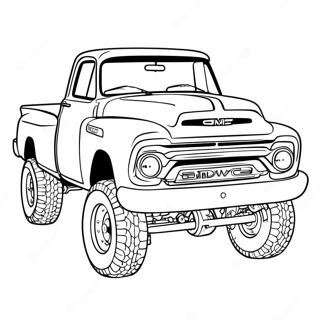 Camion Gmc Classique Page De Coloriage 121400-56100