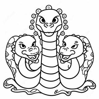 Page De Coloriage De Lhydre De Dessin Anime 121583-56249