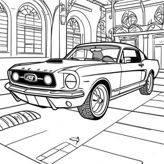 Page De Coloriage De La Ford Mustang Classique 121605-56254