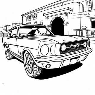 Page De Coloriage De La Ford Mustang Classique 121605-56255