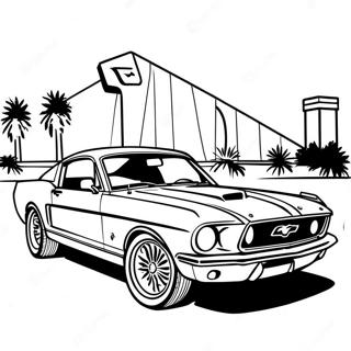 Page De Coloriage De La Ford Mustang Classique 121605-56256