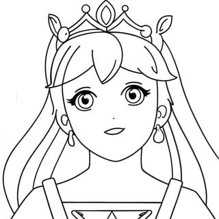 Page De Coloriage De La Princesse Anime 121631-56275