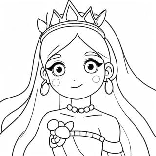 Page De Coloriage De La Princesse Anime Magique 121632-56277