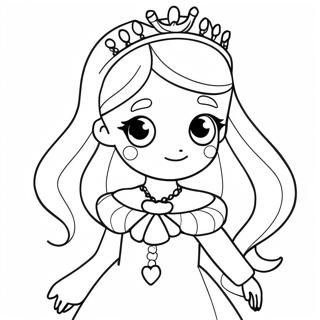 Page De Coloriage De La Princesse Anime Magique 121632-56278