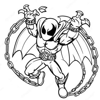 Page De Coloriage De Spawn Avec Des Chaines 121863-56465