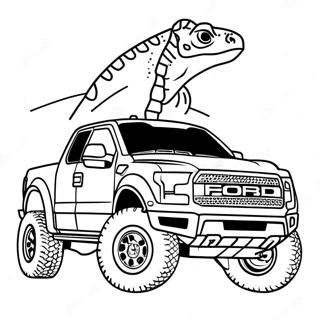 Page De Coloriage Du Camion Ford Raptor 121936-56516