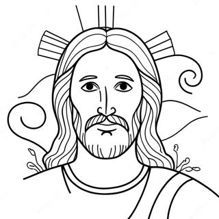 Jésus T'aime Pages À Colorier