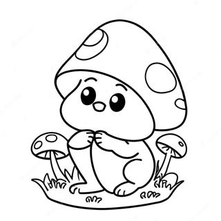 Gnome Champignon Pages À Colorier