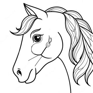 Page De Coloriage Tete De Cheval 122117-56655