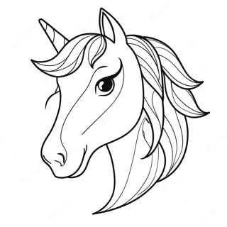 Page De Coloriage Tete De Cheval Majestueuse 122118-56657