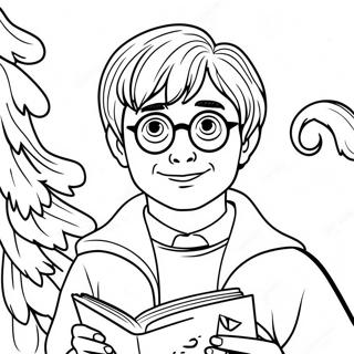 Noël Harry Potter Pages À Colorier