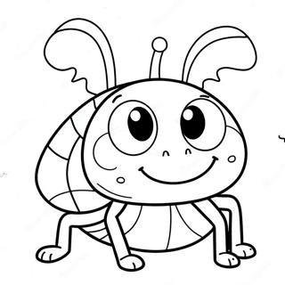 Page De Coloriage De Bug Moche Et Mignon 122401 56947