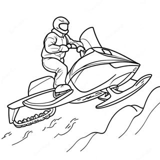 Motoneige Pages à colorier