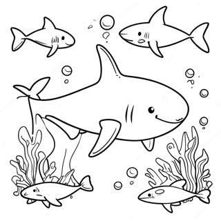 Page De Coloriage De La Semaine Des Requins Pages À Colorier