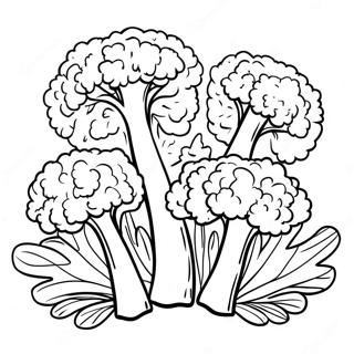 Brocoli Pages à colorier