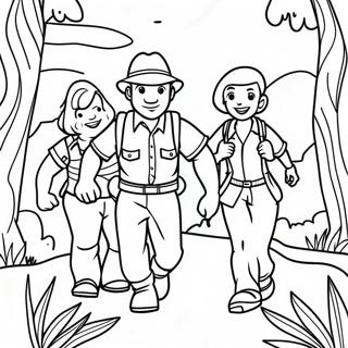 Scene Daventure Jumanji Page De Coloriage 122605-57094