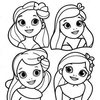 Sœurs Ariel Pages à colorier