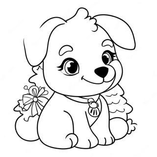 Page De Coloriage De Chiot De Noel 122837-57270