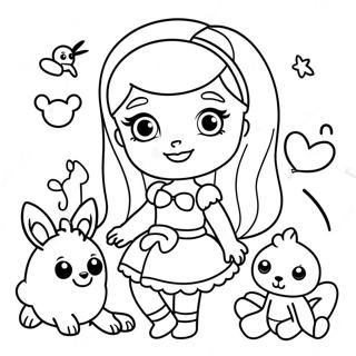 Bibble Barbie Pages à colorier
