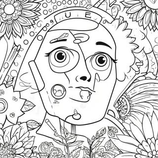 Page De Coloriage Daffiche De Sensibilisation A La Sante Coloree 122967-57374