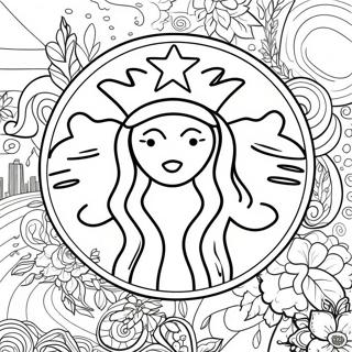 Adorable Logo Starbucks Page De Coloriage 123173-57540